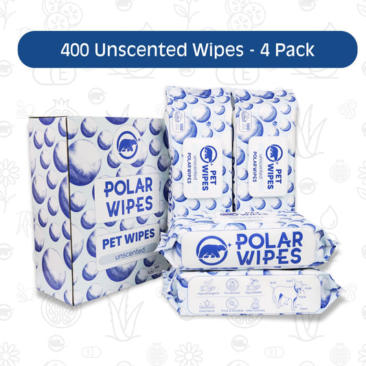 Pet Wipes - Unscented - 400 unit pack