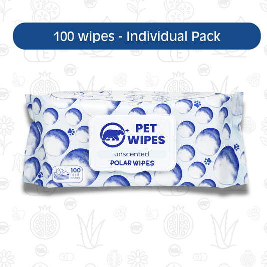 Pet Wipes - Unscented - 100 pack